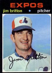 1971 Topps Baseball Cards      699     Jim Britton